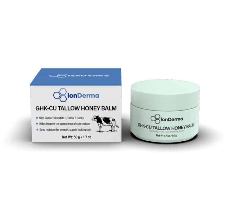 Blue-Copper-Peptide-Tallow-Honey-Balm-1-768x652 GHK-Cu Tallow Honey Balm